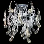 Люстра на штанге Lightstar Manica 794094 Цвет арматуры хром Цвет плафонов янтарный от ImperiumLoft