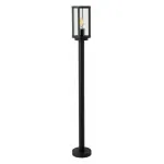 Наземный высокий светильник Arte Lamp Toronto A1036PA-1BK Цвет плафонов прозрачный Цвет арматуры черный