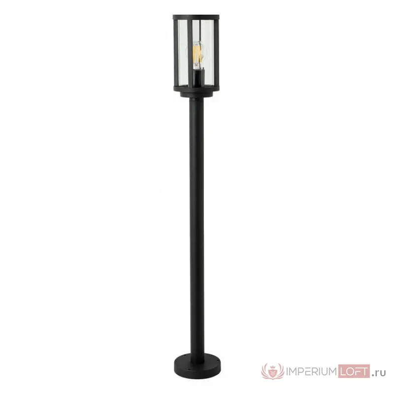 Наземный высокий светильник Arte Lamp Toronto A1036PA-1BK Цвет плафонов прозрачный Цвет арматуры черный от ImperiumLoft