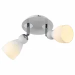 Спот Arte Lamp Bulbo A4037AP-2WH Цвет арматуры хром Цвет плафонов белый