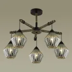 Люстра на штанге Lumion Justine 4564/5C Цвет плафонов черный от ImperiumLoft