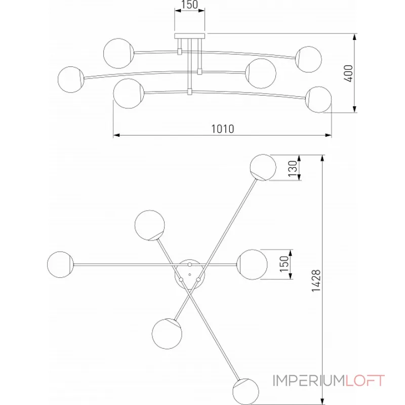 Потолочная люстра 30181/6