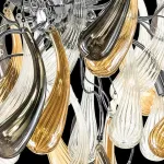 Люстра на штанге Lightstar Manica 794094 Цвет арматуры хром Цвет плафонов янтарный от ImperiumLoft