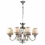 Подвесная люстра Arte Lamp Charm A2083LM-8AB Цвет арматуры бронза Цвет плафонов кремовый от ImperiumLoft