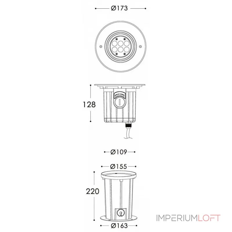 Встраиваемый в дорогу светильник Deko-Light Soft Flex 7 730267 Цвет арматуры серебро Цвет плафонов прозрачный от ImperiumLoft