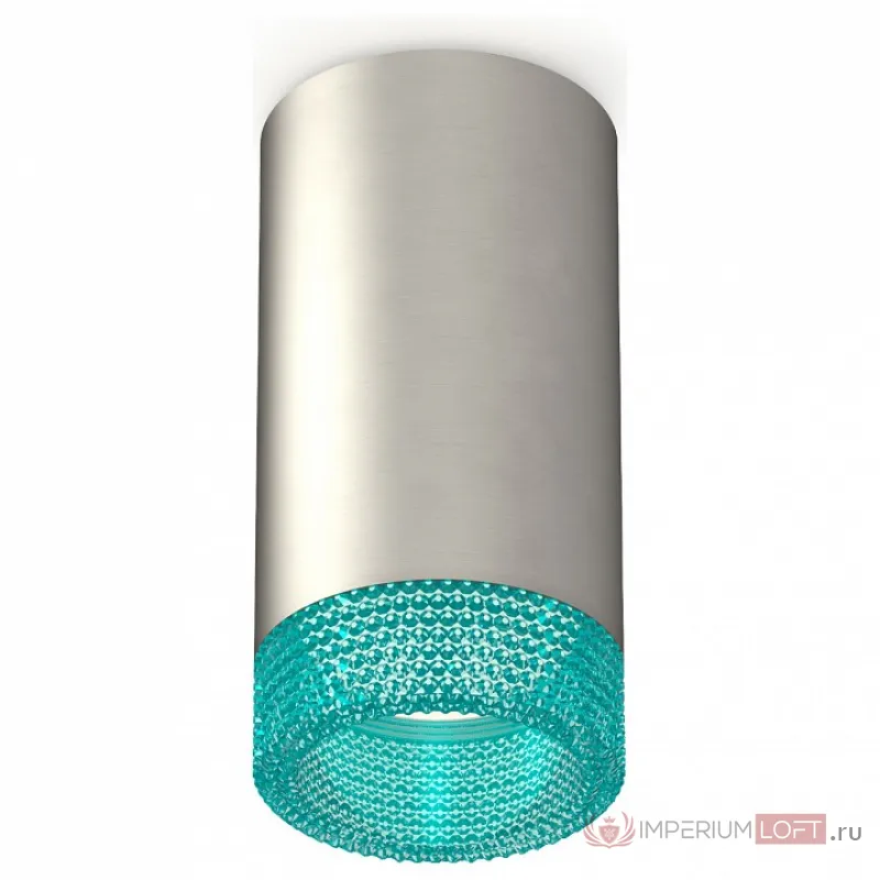 Накладной светильник Ambrella Techno Spot 256 XS6324021 Цвет арматуры серебро Цвет плафонов голубой от ImperiumLoft