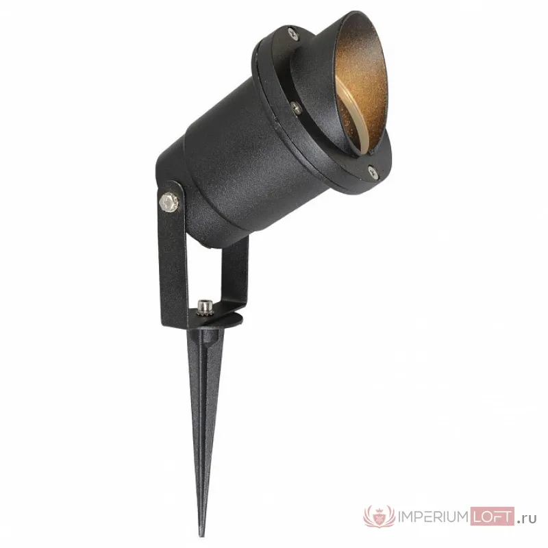 Наземный низкий светильник MW-Light Титан 808040401 Цвет арматуры черный Цвет плафонов прозрачный от ImperiumLoft