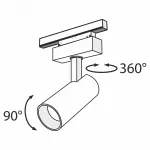 Светильник на штанге Maytoni Track lamps TR019-2-15W3K-B Цвет арматуры черный Цвет плафонов черный
