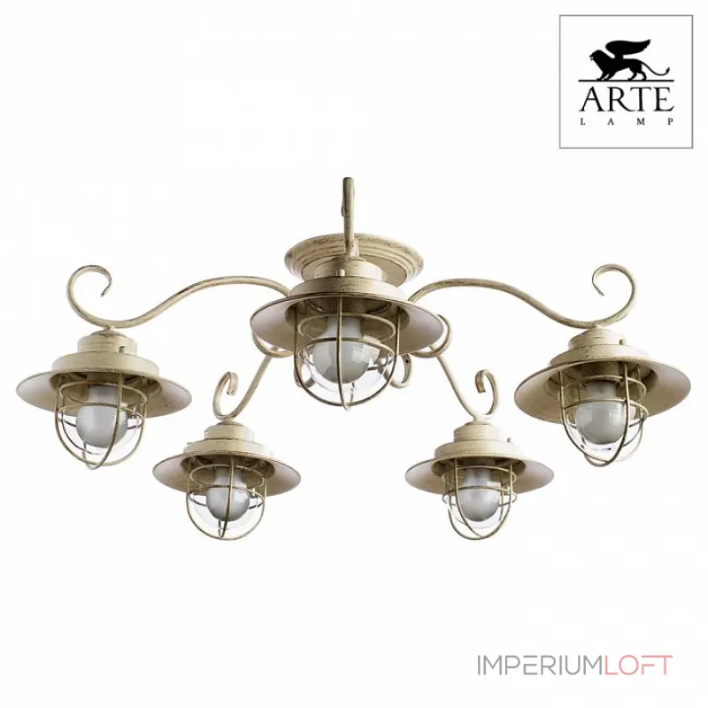 Потолочная люстра Arte Lamp Lanterna A4579PL-5WG Потолочная люстра Arte Lamp Lanterna A4579PL-5WG