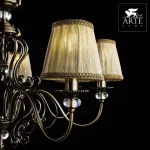 Подвесная люстра Arte Lamp Charm A2083LM-8AB Цвет арматуры бронза Цвет плафонов кремовый от ImperiumLoft