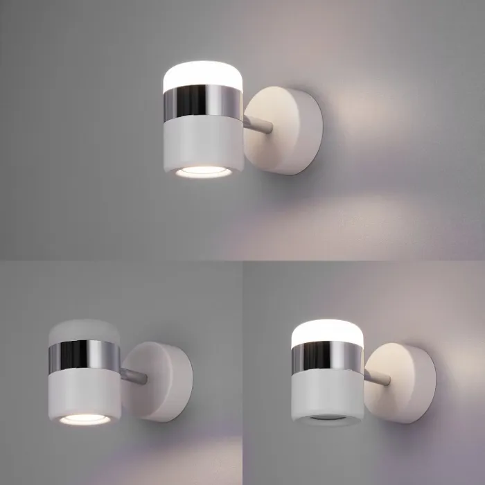 Бра Eurosvet Oskar 20165/1 LED хром/белый 9W от ImperiumLoft