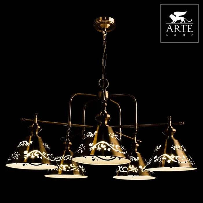 Подвесная люстра Arte Lamp Kensington A1511LM-5PB Цвет арматуры бронза Цвет плафонов бронза от ImperiumLoft