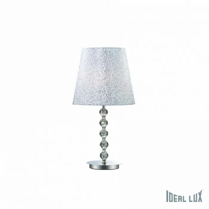 Настольная лампа декоративная Ideal Lux Le Roy LE ROY TL1 BIG Цвет арматуры хром Цвет плафонов серебро от ImperiumLoft