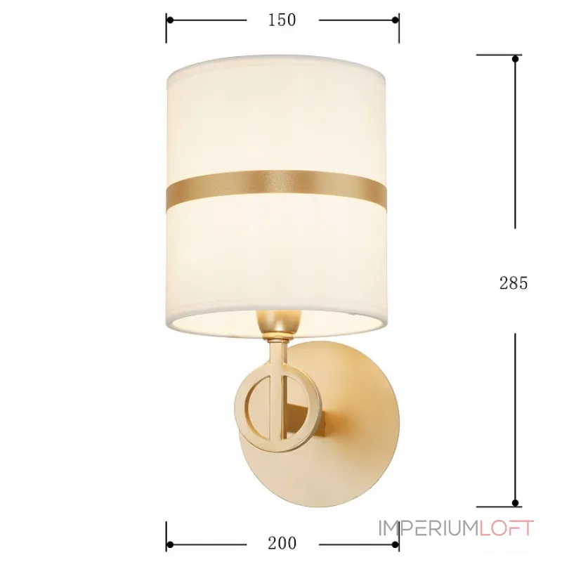 Бра Favourite Mateo 2634-1W Цвет арматуры золото Цвет плафонов золото