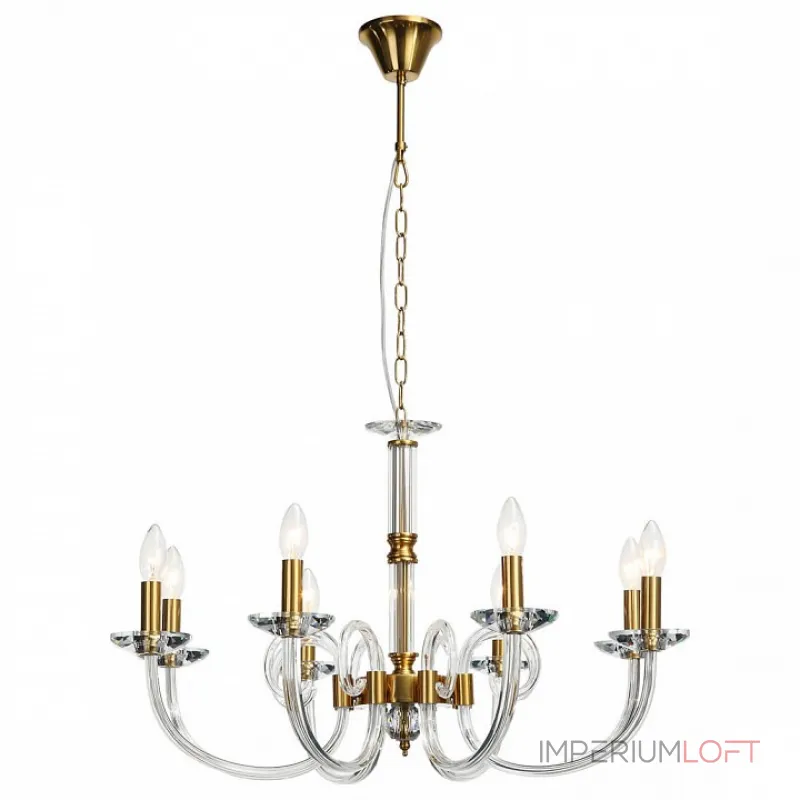 Подвесная люстра Stilfort Glass 1050/03/08P Цвет арматуры золото Подвесная люстра Stilfort Glass 1050/03/08P Цвет арматуры золото