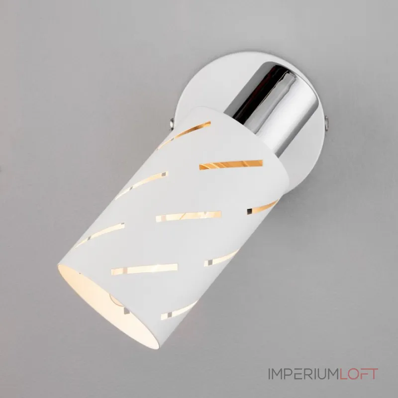 Бра Eurosvet Fente 20090/1 белый/хром Цвет плафонов золото Цвет арматуры белый