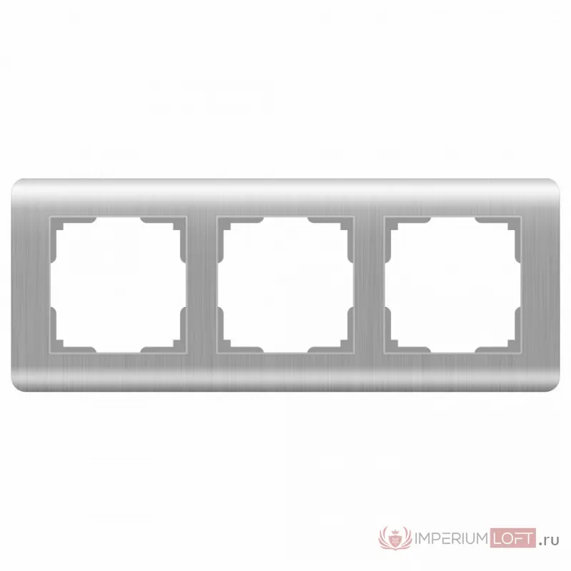 Рамка на 3 поста Werkel Stream WL12-Frame-03 Цвет арматуры серебро от ImperiumLoft