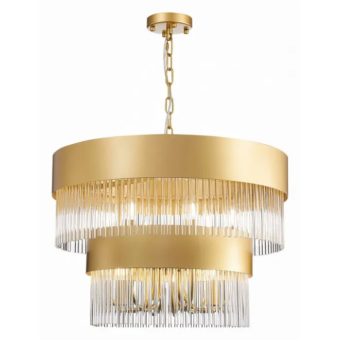 Подвесная люстра ST-Luce Contatto SL1225.203.09 Цвет арматуры золото Цвет плафонов прозрачный от ImperiumLoft