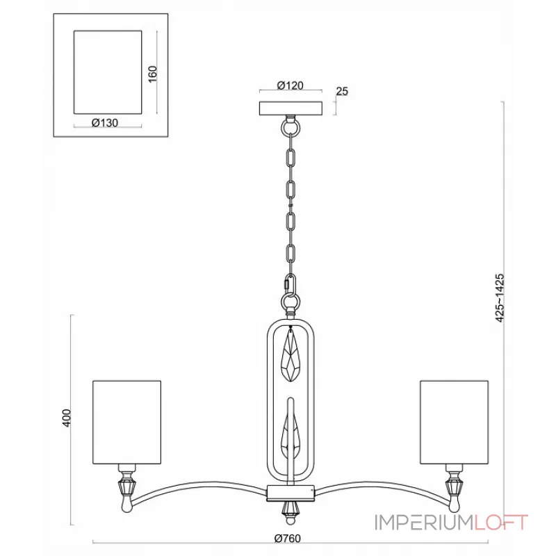 Подвесной светильник Freya FR1007PL-07BS Подвесной светильник Freya FR1007PL-07BS