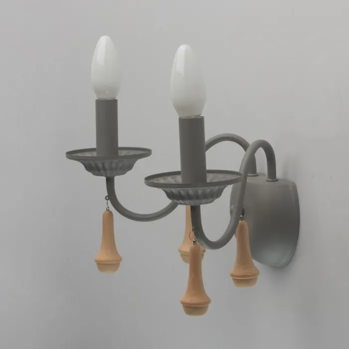 Бра MW-Light Карбон 697020602 Цвет арматуры серый Цвет плафонов коричневый от ImperiumLoft