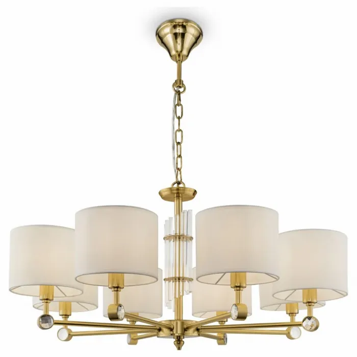 Подвесная люстра Maytoni Alloro MOD088PL-08BS Цвет арматуры латунь Цвет плафонов белый от ImperiumLoft