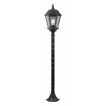 Наземный высокий светильник Arte Lamp Genova A1206PA-1BS Цвет арматуры серебро Цвет плафонов прозрачный