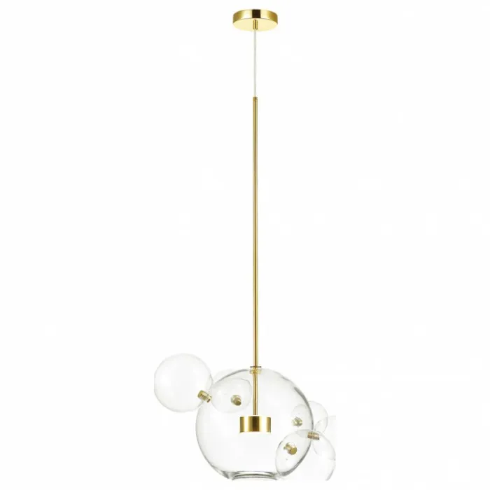 Подвесной светильник Odeon Light Bubbles 4640/12LB Цвет плафонов прозрачный Цвет арматуры золото от ImperiumLoft