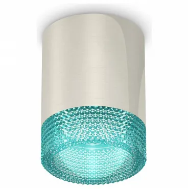 Накладной светильник Ambrella Techno Spot 227 XS6305011 Цвет арматуры серебро Цвет плафонов голубой