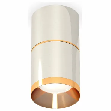 Накладной светильник Ambrella Techno 224 XS7405061 Цвет арматуры серебро Цвет плафонов золото от ImperiumLoft