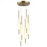 Подвесной светильник Odeon Light Reeds 4794/72L Цвет плафонов белый Цвет арматуры бронза от ImperiumLoft