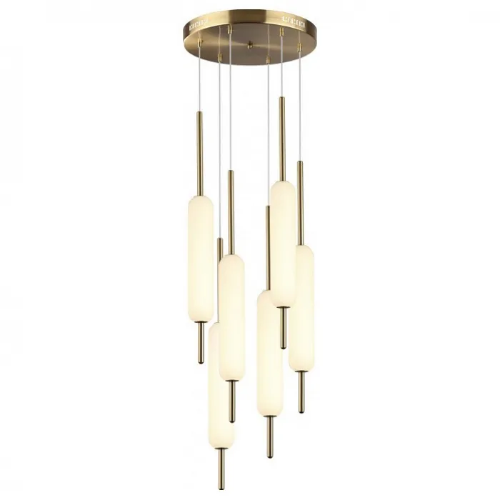 Подвесной светильник Odeon Light Reeds 4794/72L Цвет плафонов белый Цвет арматуры бронза от ImperiumLoft
