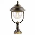 Наземный низкий светильник Arte Lamp Barcelona A1484FN-1BN Цвет арматуры золото Цвет плафонов прозрачный