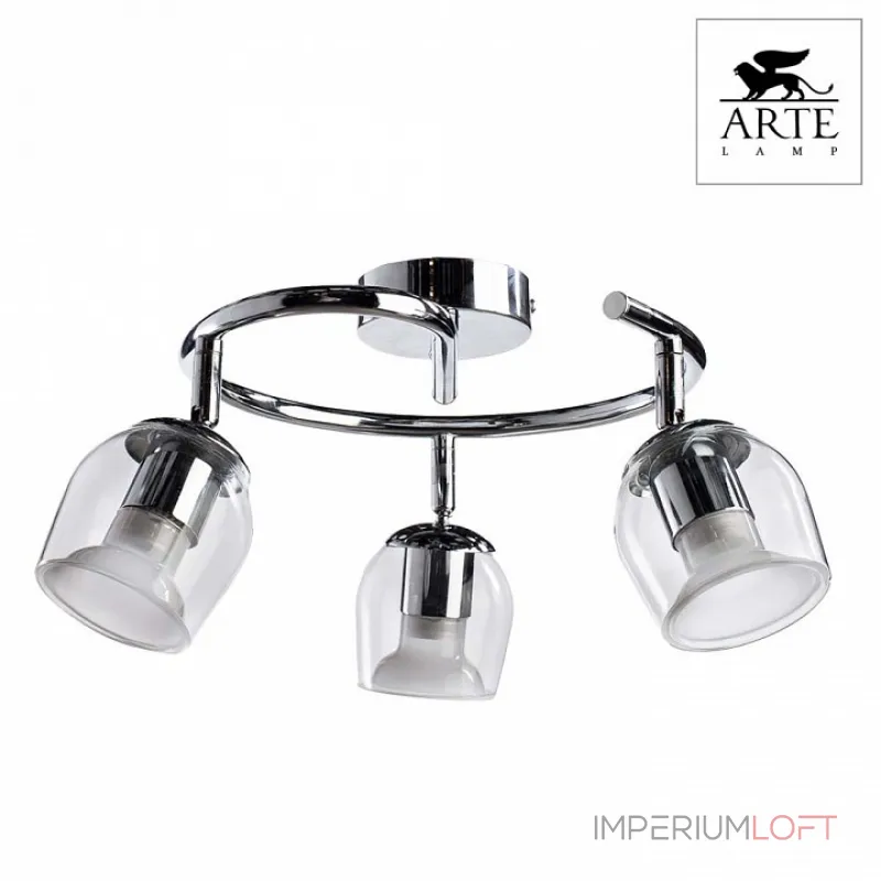 Спот Arte Lamp Echeggio A1558PL-3CC Цвет арматуры хром Цвет плафонов прозрачный