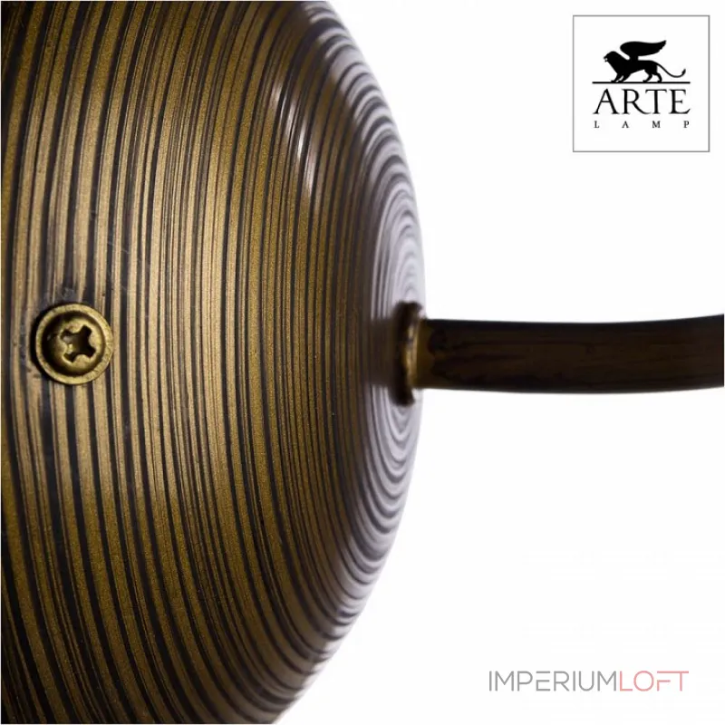 Бра Arte Lamp Carolina A9239AP-1BR Цвет арматуры коричневый Цвет плафонов белый