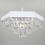 Подвесной светильник Bogate's Pelle 329/9 Strotskis Цвет арматуры хром Цвет плафонов белый от ImperiumLoft