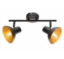 Спот Globo Lotte 54001-2 Цвет арматуры черный Цвет плафонов золото