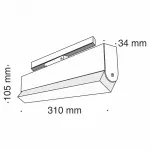 Накладной светильник Maytoni Track lamps TR013-2-20W3K-B Цвет арматуры черный Цвет плафонов черный