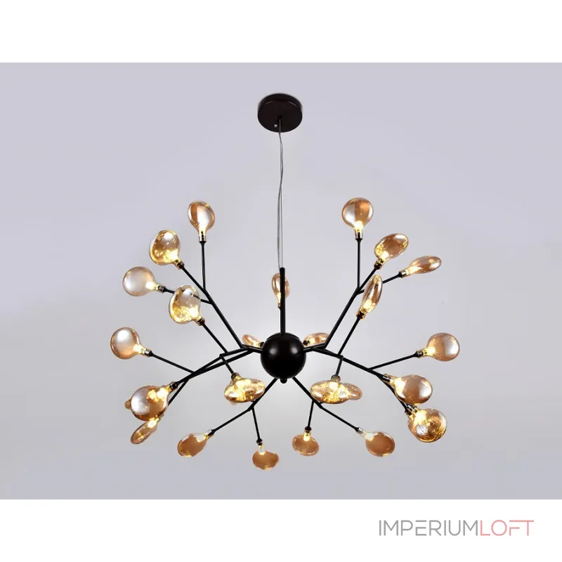 Подвесная люстра Ambrella Traditional 1 TR3013 Цвет плафонов янтарный Цвет арматуры черный Подвесная люстра Ambrella Traditional 1 TR3013 Цвет плафонов янтарный Цвет арматуры черный
