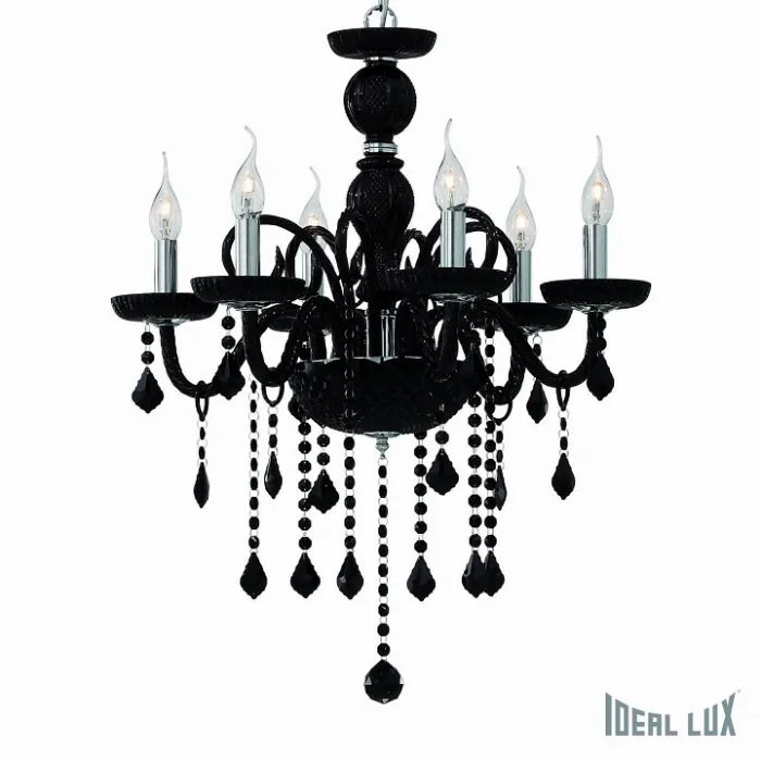 Подвесная люстра Ideal Lux Giudecca GIUDECCA SP6 NERO Цвет арматуры черный от ImperiumLoft