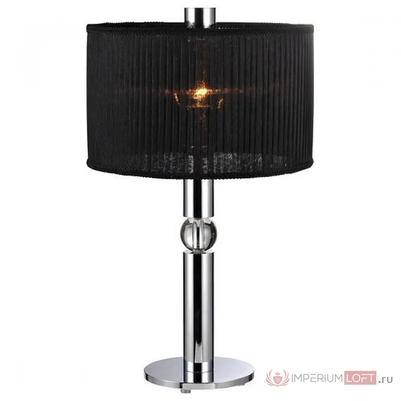 Настольная лампа декоративная Newport 32000 32001/Т black Цвет арматуры хром Цвет плафонов черный от ImperiumLoft