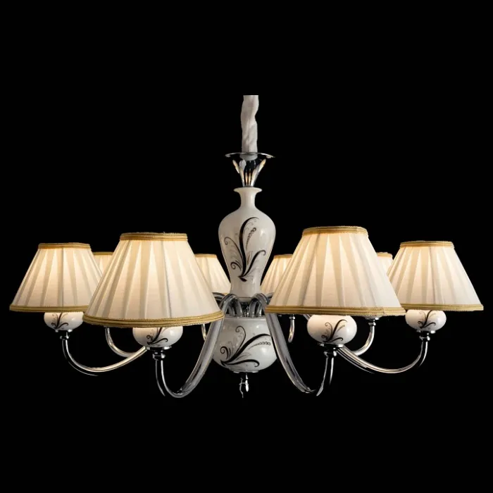 Подвесная люстра Arte Lamp Veronika A2298LM-8CC Цвет арматуры хром Цвет плафонов белый от ImperiumLoft