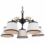 Подвесная люстра Arte Lamp Capri A6344LM-5BR Цвет арматуры коричневый Цвет плафонов белый от ImperiumLoft
