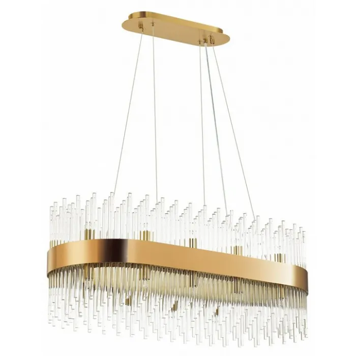 Подвесной светильник Odeon Light Focco 4722/24 Цвет арматуры золото Цвет плафонов прозрачный от ImperiumLoft