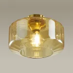 Накладной светильник Odeon Light Binga 4747/1C Цвет арматуры бронза Цвет плафонов янтарный от ImperiumLoft
