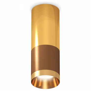 Накладной светильник Ambrella Techno Spot 213 XS6304080 Цвет арматуры золото Цвет плафонов коричневый