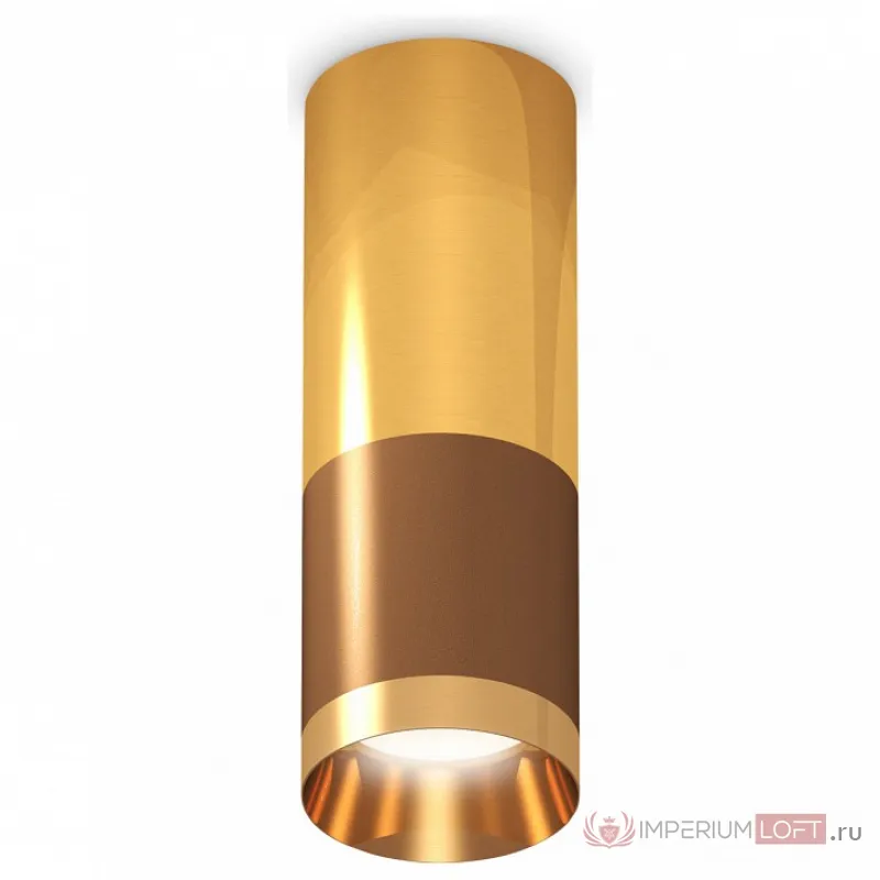 Накладной светильник Ambrella Techno Spot 213 XS6304080 Цвет арматуры золото Цвет плафонов коричневый от ImperiumLoft