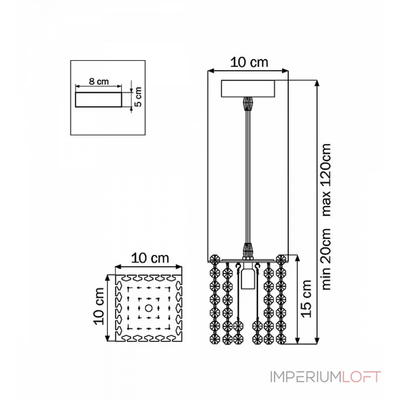 Подвесной светильник Lightstar Cristallo 795414 