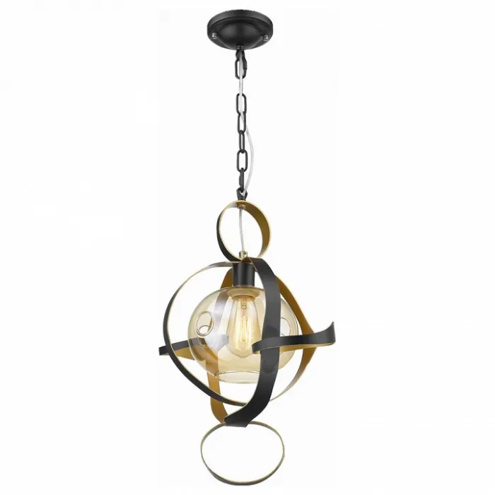 Светильник на штанге DeLight Collection 68057 P68057S black/gold Цвет арматуры желтый Цвет плафонов прозрачный от ImperiumLoft