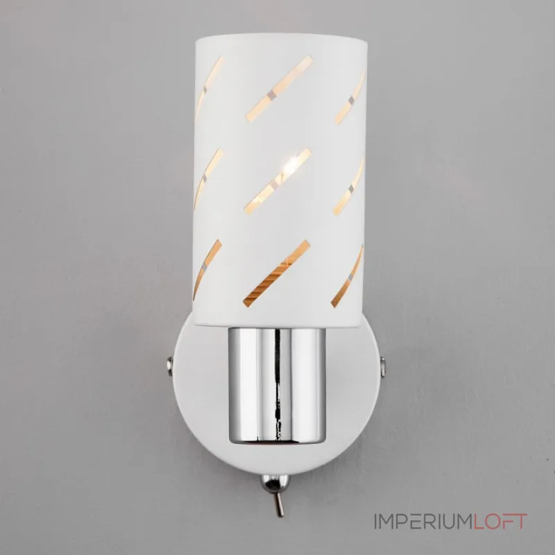 Бра Eurosvet Fente 20090/1 белый/хром Цвет плафонов золото Цвет арматуры белый