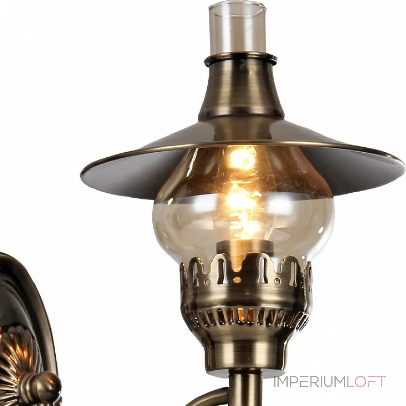 Бра Arte Lamp Trattoria A5664AP-1AB Цвет арматуры бронза Цвет плафонов бронза